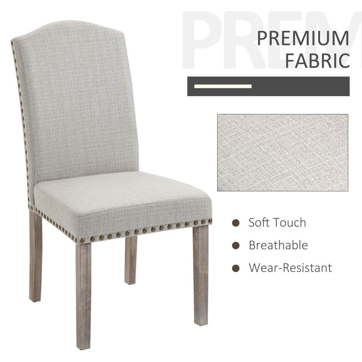 easycomfort easycomfort set 2 sedie imbottite stile classico da salotto e soggiorno grigio chiaro ean 8055776910680