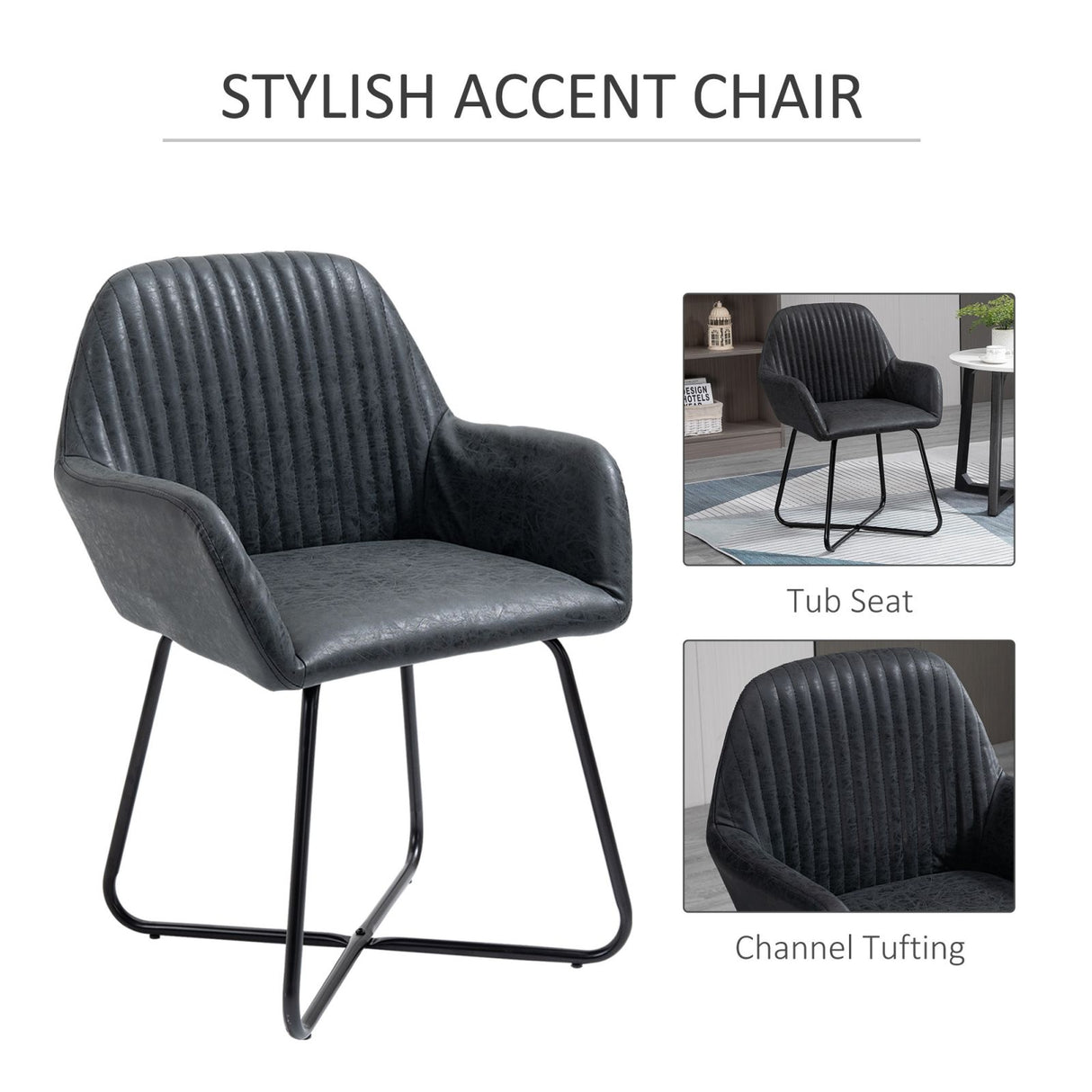 easycomfort easycomfort set 2 sedie moderne per sala da pranzo cucina o soggiorno sedie imbottite in similpelle nera