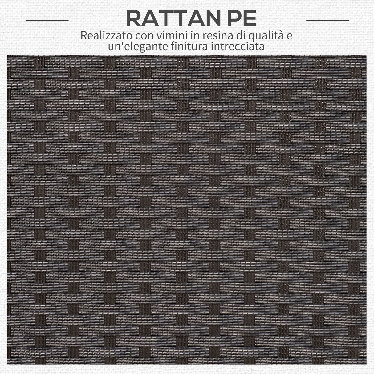 easycomfort easycomfort set mobili da giardino rattan pe da 3 pezzi 2 poltrone da esterno tavolino e cuscini nero