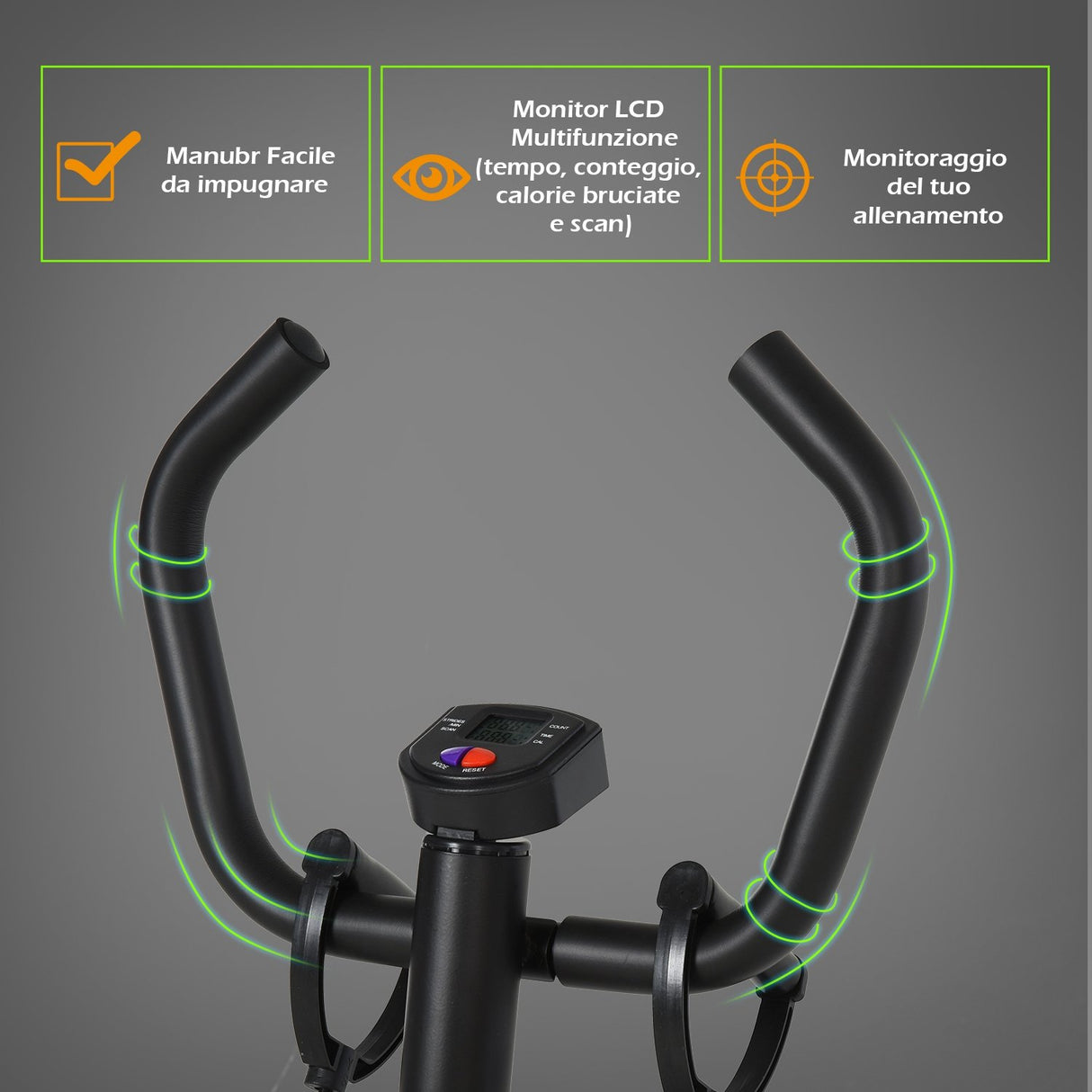 easycomfort easycomfort stepper professionale fitness con manubrio e corde 40x48x118cm ean 8054111848459