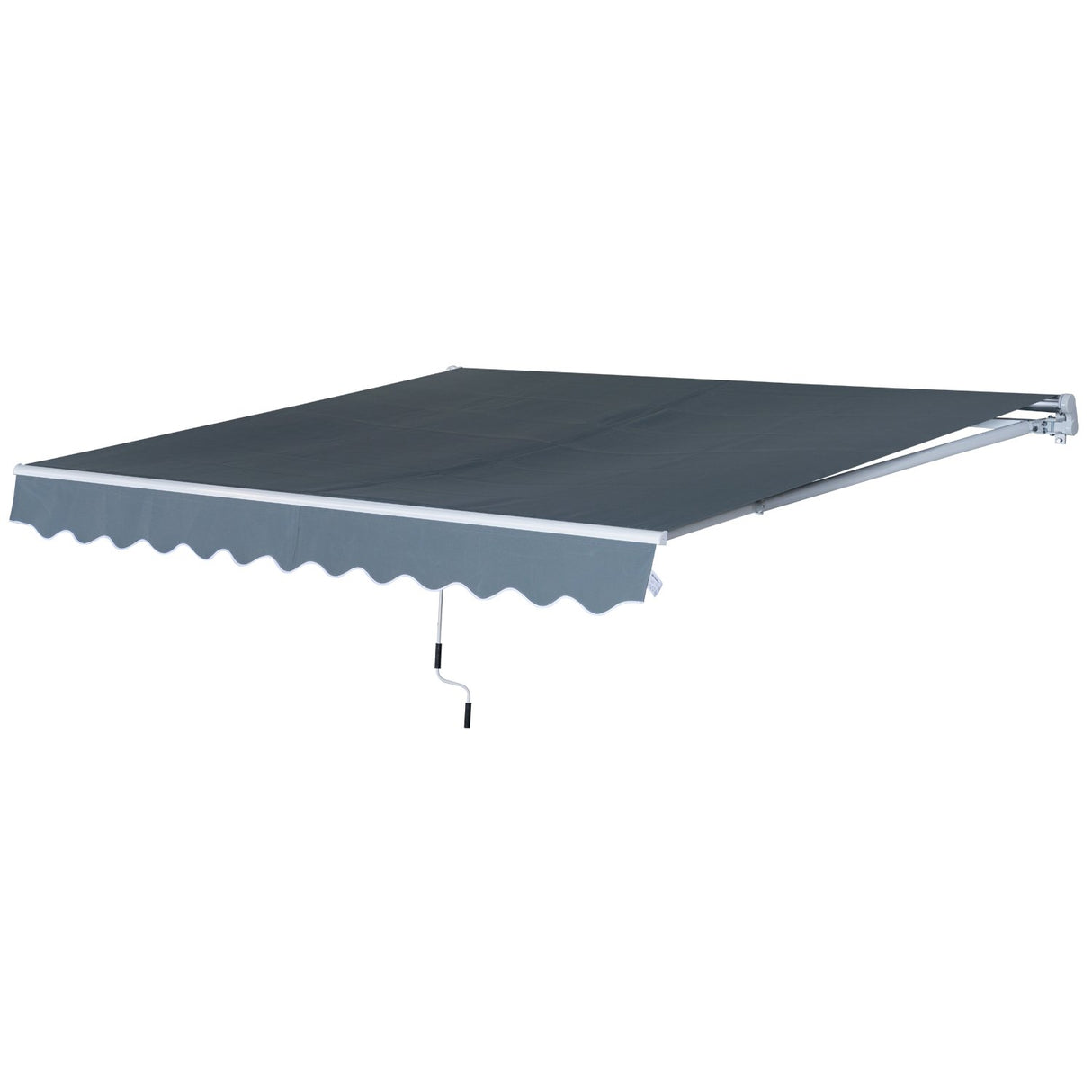 easycomfort easycomfort tenda da sole avvolgibile a parete in poliestere grigio 365x250cm ean 8055776910406