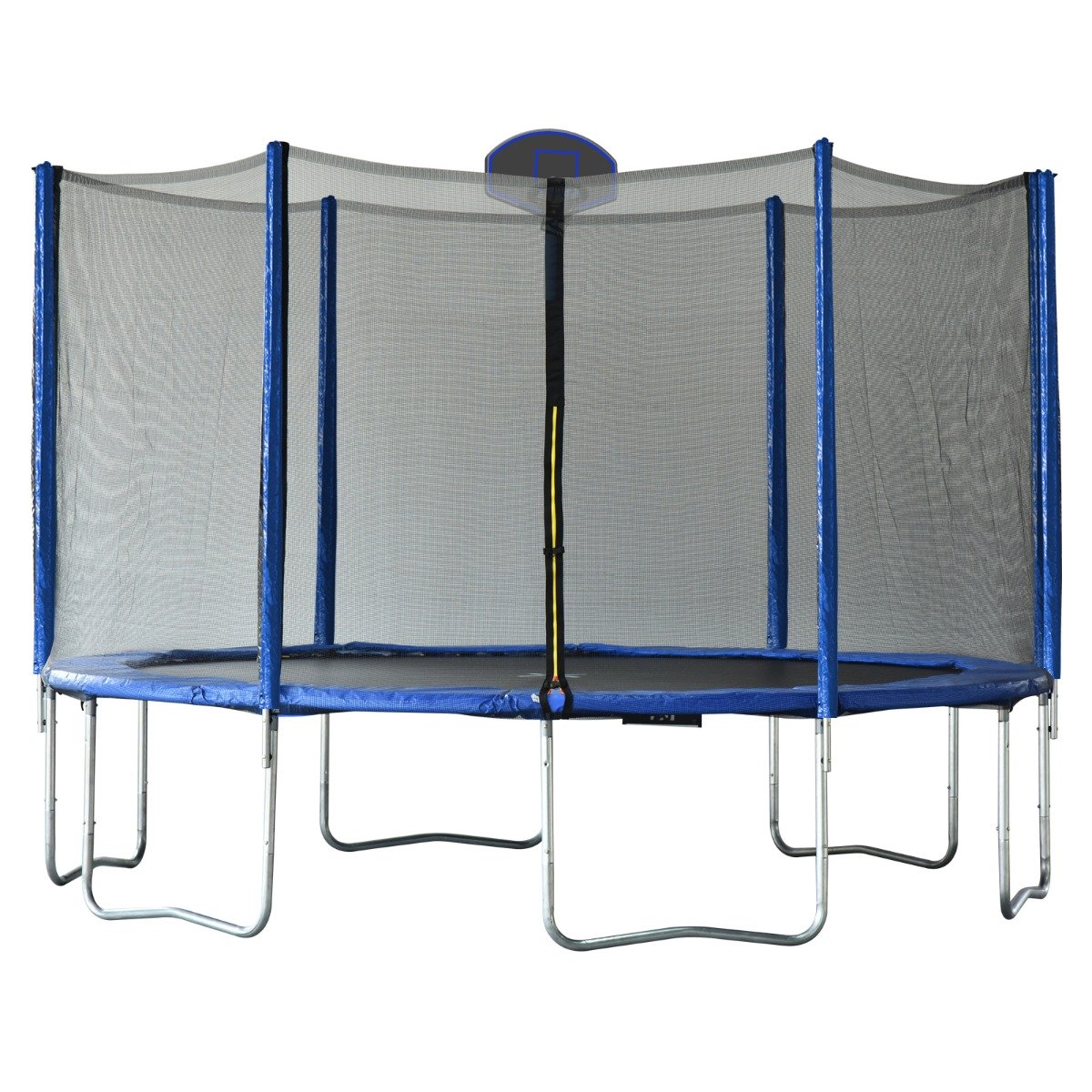 easycomfort easycomfort trampolino elastico con canestro basket e rete sicurezza 366 x 260a cm ean 8054144137902