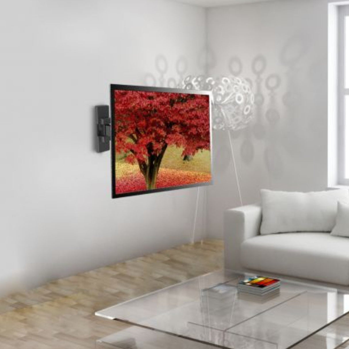 ewent supporto a parete ewent easy turn tv wall mount m con 2 punti di snodo modello ew1521