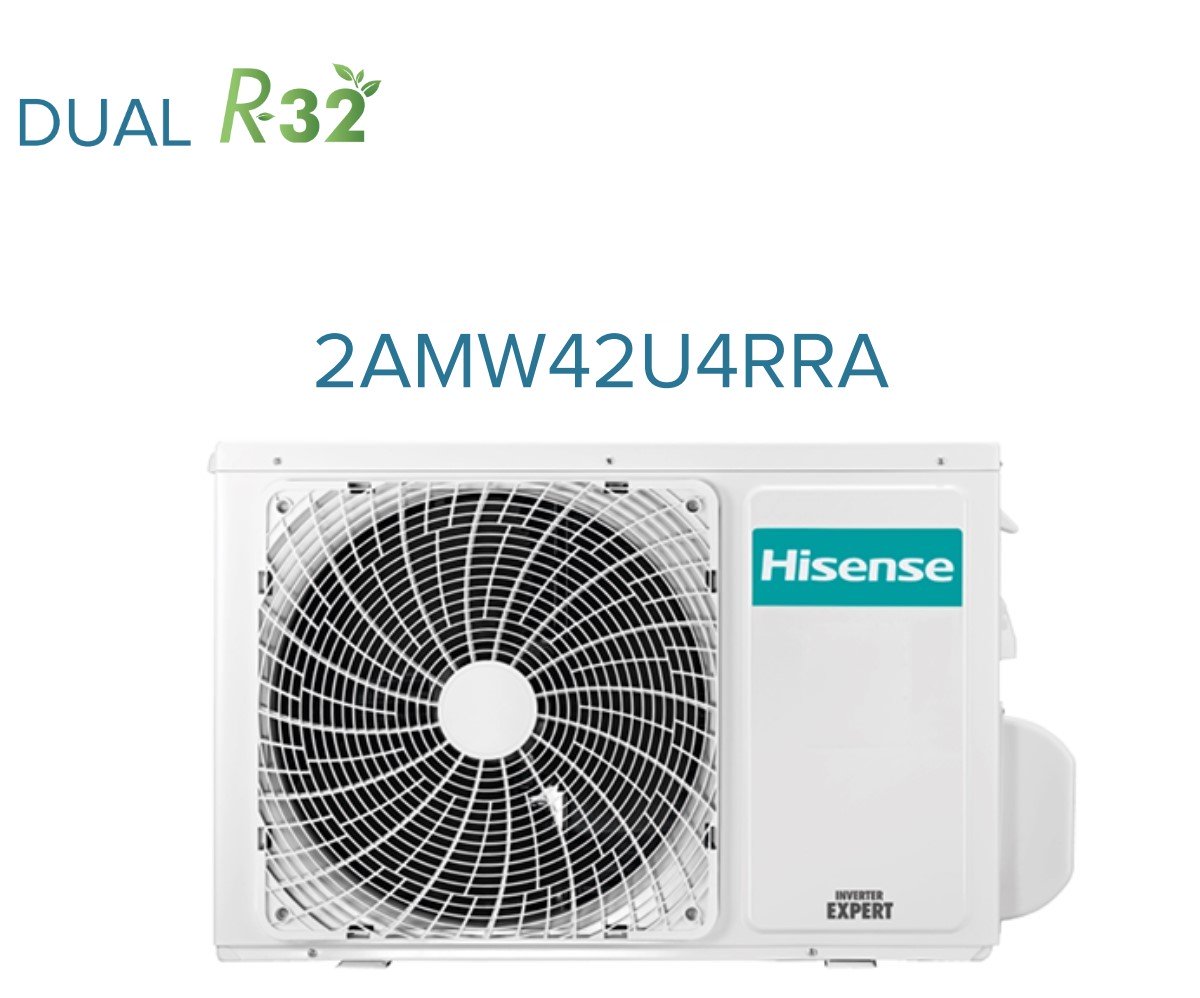 hisense climatizzatore condizionatore hisense dual split a cassetta 9000 new comfort 7000 con 2amw42u4rgc r 32 wi fi optional 90007000 con telecomando e pannello incluso novita