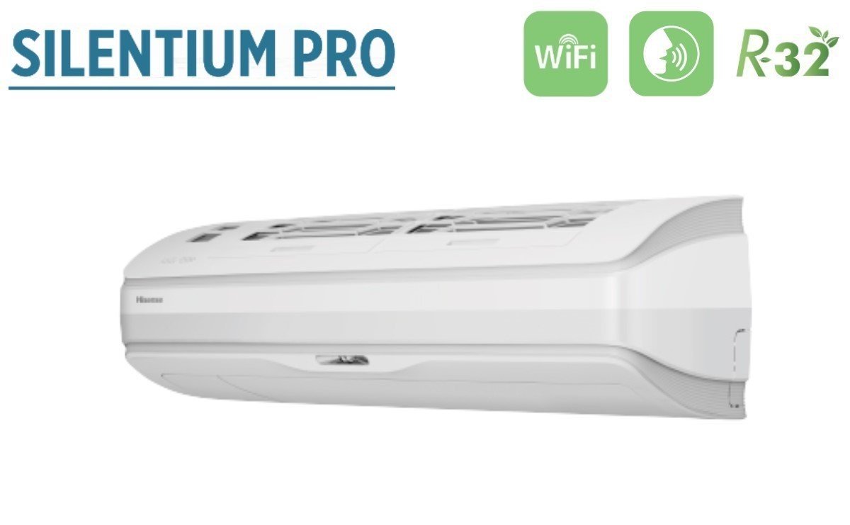 hisense climatizzatore condizionatore hisense inverter serie silentium pro 12000 btu qd35xu00g r 32 wi fi integrato novita ean 8059657002174