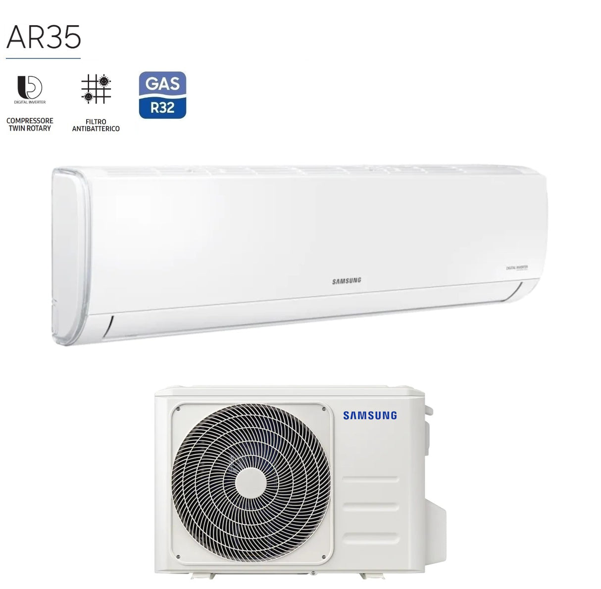 samsung climatizzatore condizionatore inverter samsung serie ar35 maldives 9000 btu ar12txhqasineu ar09txhqasixeu r 32 classe aa