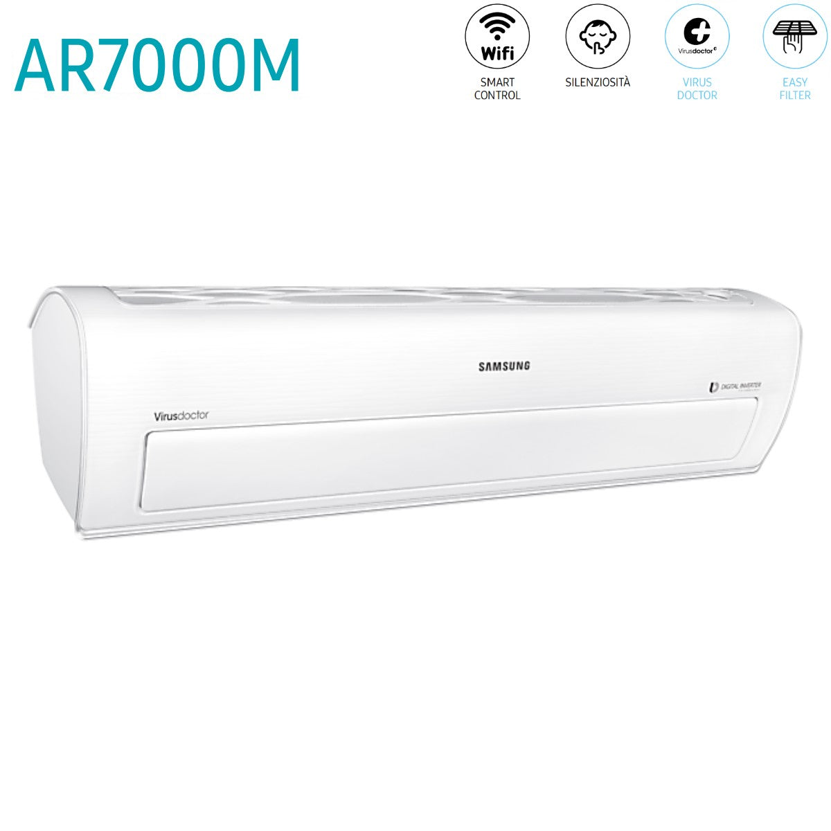 samsung offerta climatizzatore condizionatore samsung dual split inverter serie ar7000m 77 con aj050fcj2eheu r 410 wi fi integrato 70007000