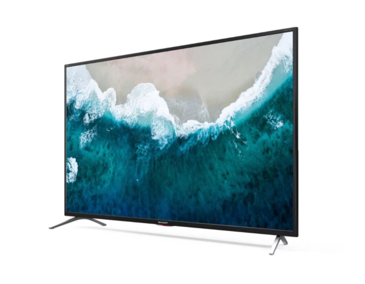 sharp televisore tv sharp 50 led 4k uhd android smart netflix youtube nero 50bl5e ean 4974019141497