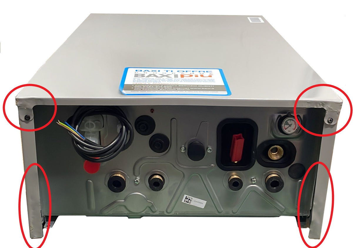 baxi area occasioni caldaia a condensazione da incasso baxi luna in plus 30 kw low nox completa di kit scarico fumi kit raccordi di serie cod a7736265 metano