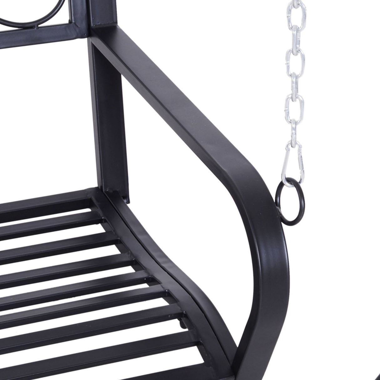 easycomfort easycomfort altalena da giardino sospeso in ferro battuto nero ean 8054144137520