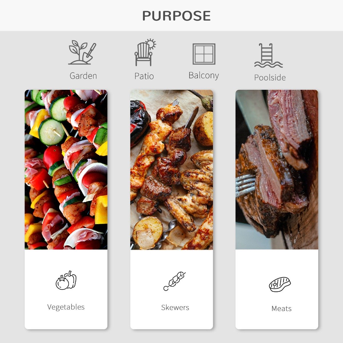 easycomfort easycomfort barbecue a carbonella con coperchio e termometro doppia griglia in metallo nero ean 8054144134291