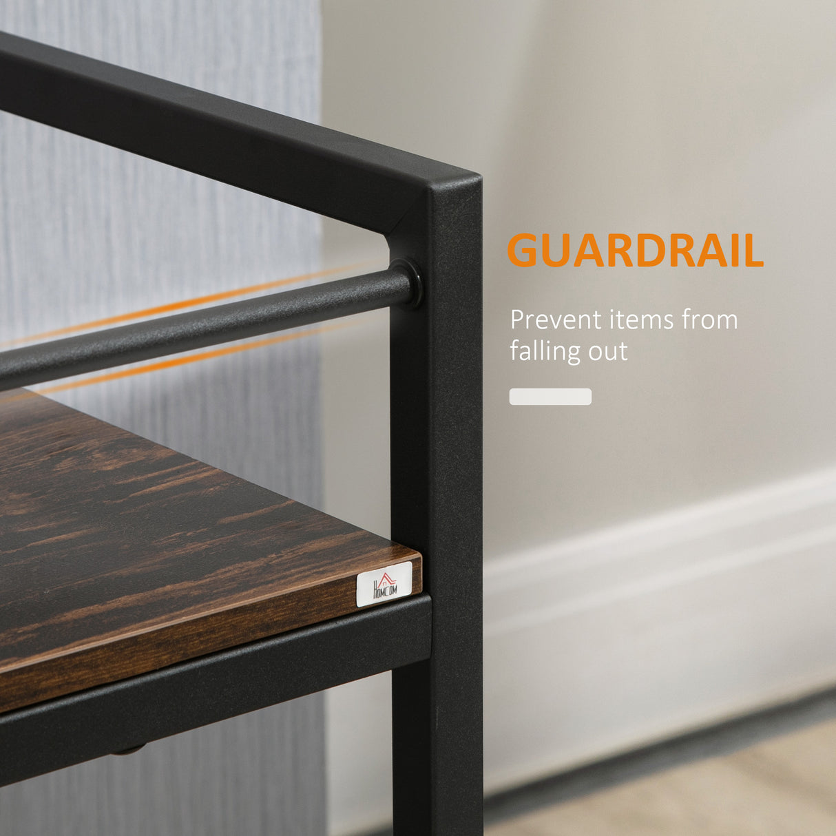 easycomfort easycomfort carrello da cucina portavivande con ruote girevoli in acciaio e legno 62x40x75cm