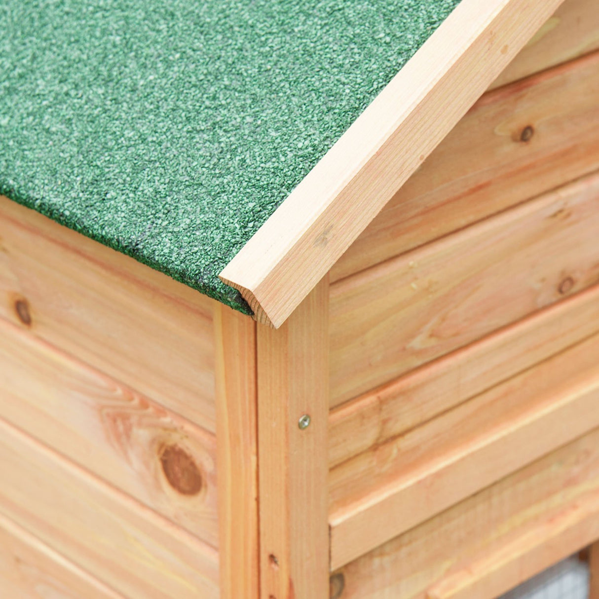 easycomfort easycomfort conigliera da esterno gabbia casetta per conigli in legno 146 x 63 x 120cm ean 8054144135489