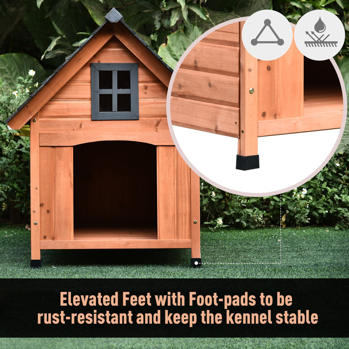 easycomfort easycomfort cuccia rialzata per cani fino a 30 kg in legno 81 3x91 5x98 5 cm ean 8054144137841