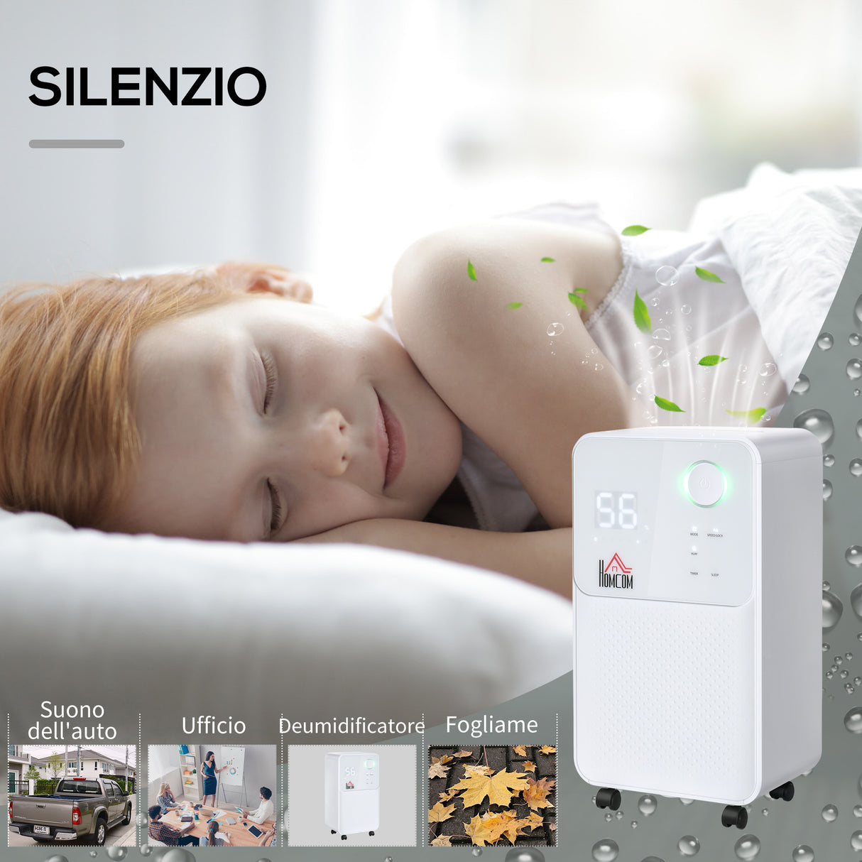 easycomfort easycomfort deumidificatore portatile da 12l 4 modalita e 2 velocita timer 24h 28x20x50 5cm bianco