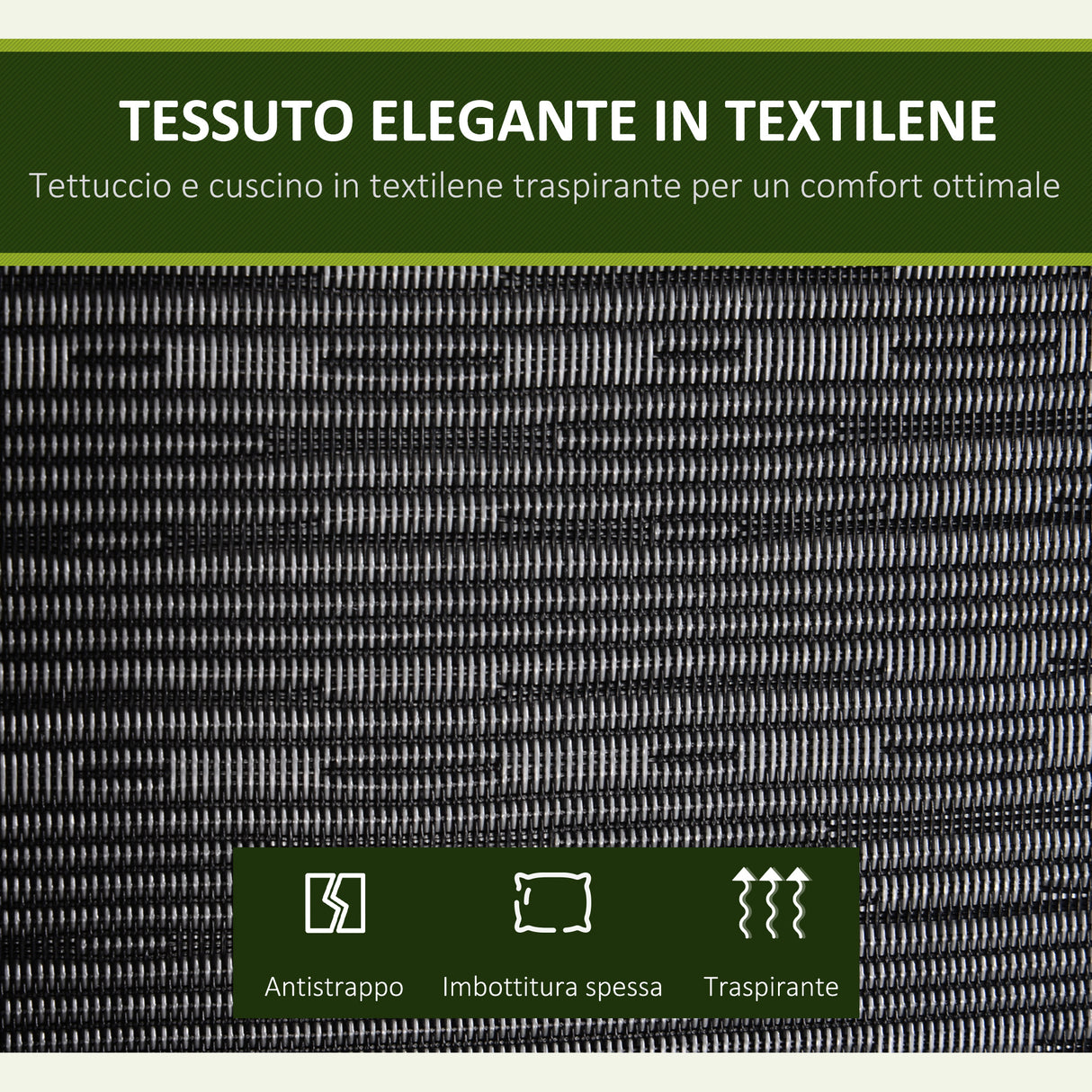 easycomfort easycomfort dondolo da giardino per 3 persone con tettuccio regolabile e cuscini 200x120x170cm nero