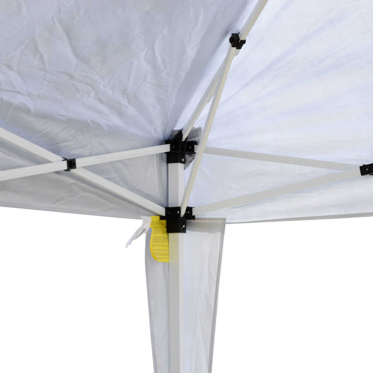 easycomfort easycomfort gazebo struttura in acciaio pieghevole rivestimento tessuto oxford bianco 3x3m ean 8054144132853