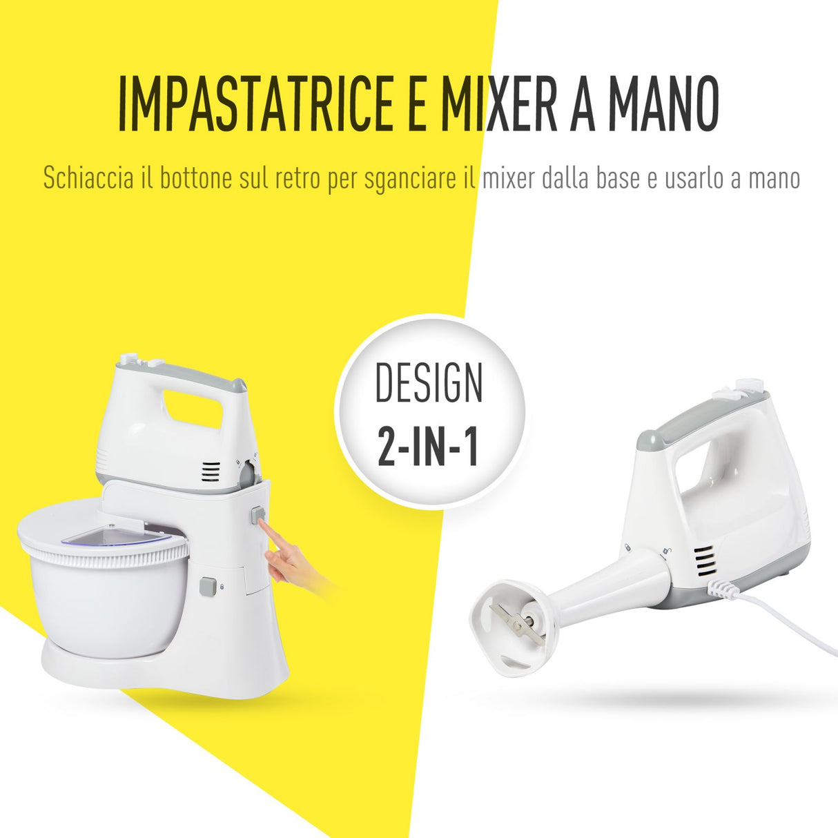 easycomfort easycomfort impastatrice planetaria mixer elettrico a mano 6 velocita ciotola 3 4l ean 8054111842990