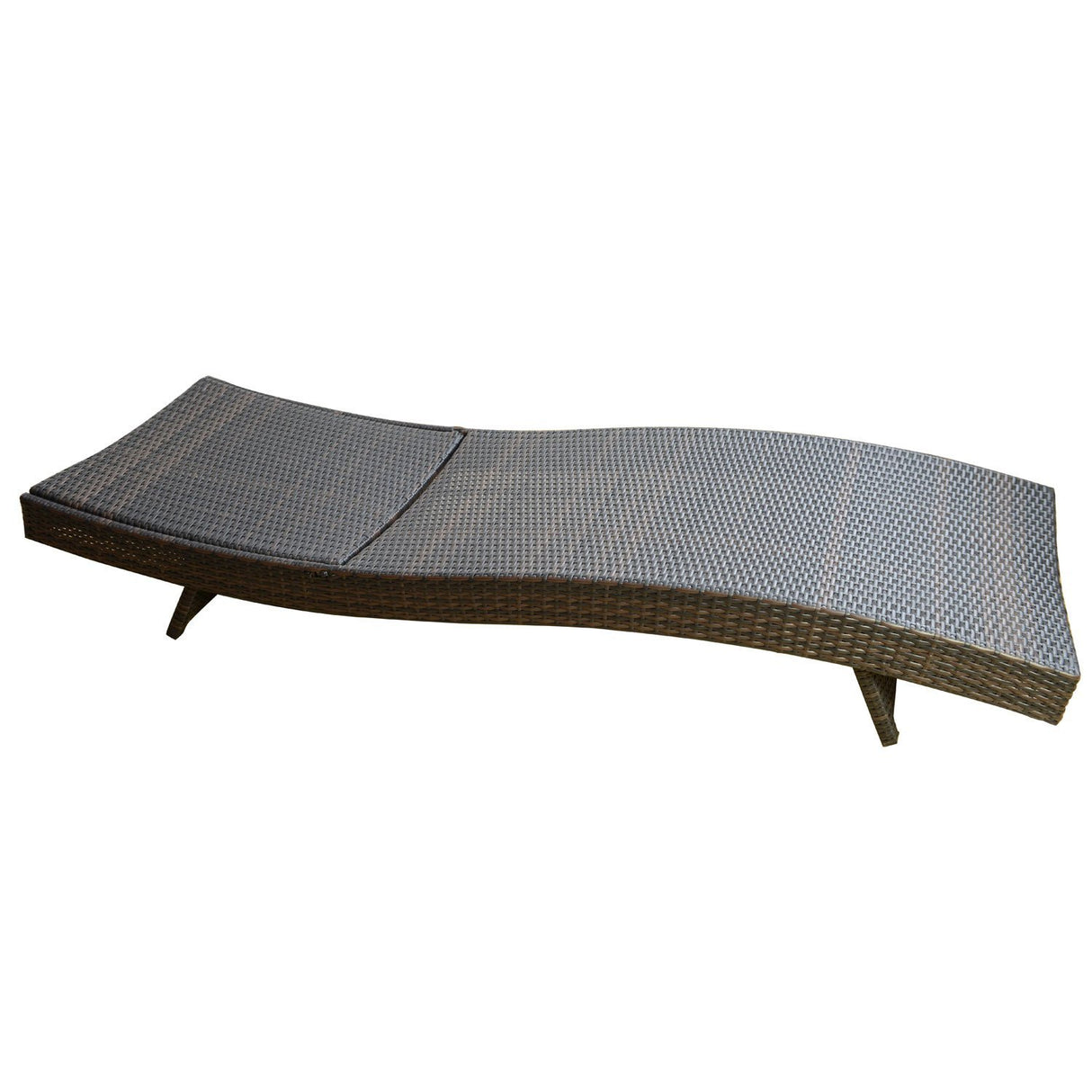 easycomfort easycomfort lettino sdraio da sole reclinabile in pe rattan con materassino marrone ean 8054144138961