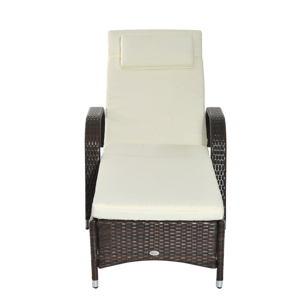 easycomfort easycomfort lettino sdraio prendisole relax in rattan marrone ean 8055776912196