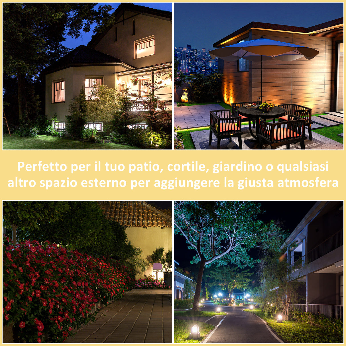 easycomfort easycomfort luce da esterno a energia solare e luminosita regolabile in alluminio 23 5x60cm nera