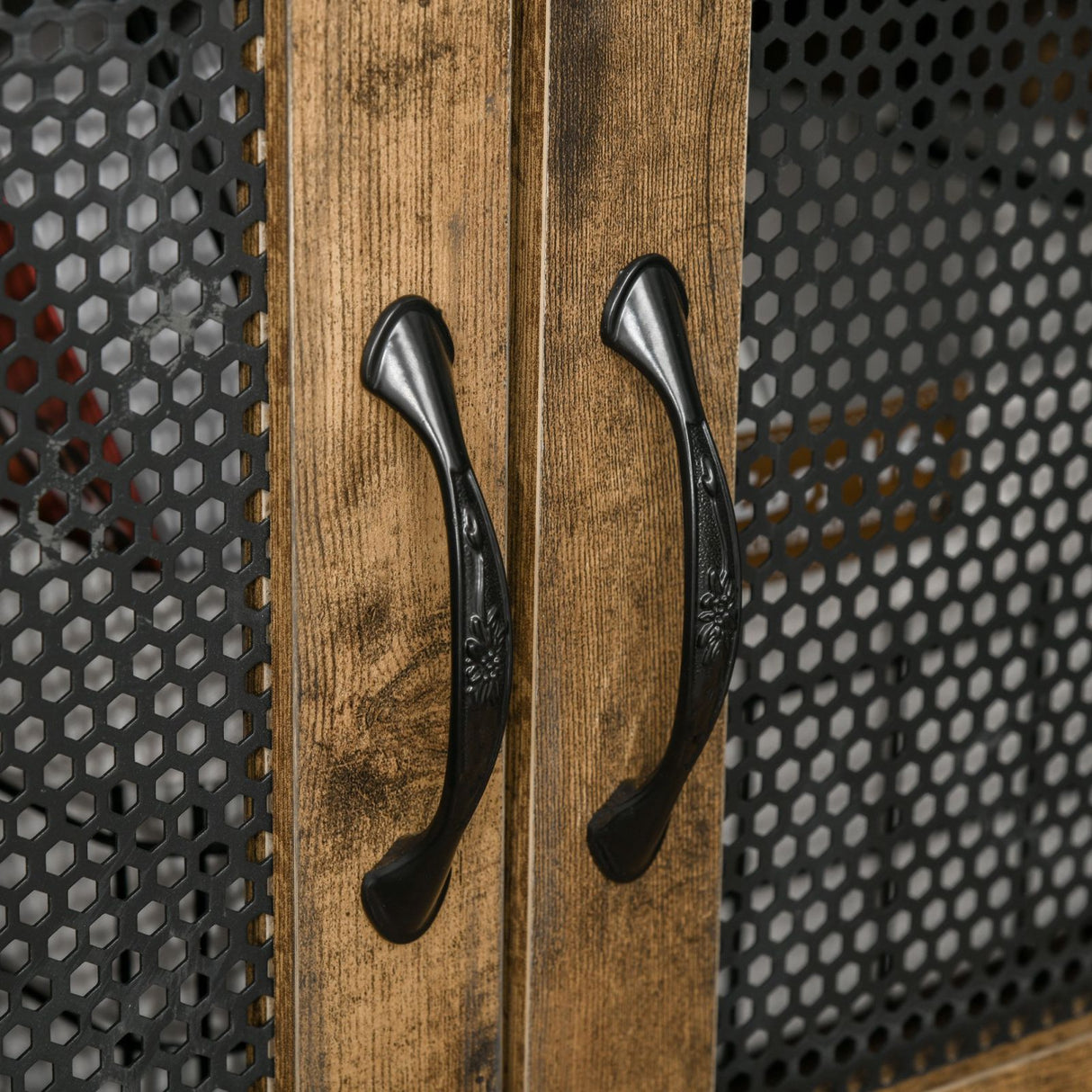 easycomfort easycomfort mobile libreria design industriale con ripiani e armadietto in legno e metallo marrone e nero 81x40x160cm