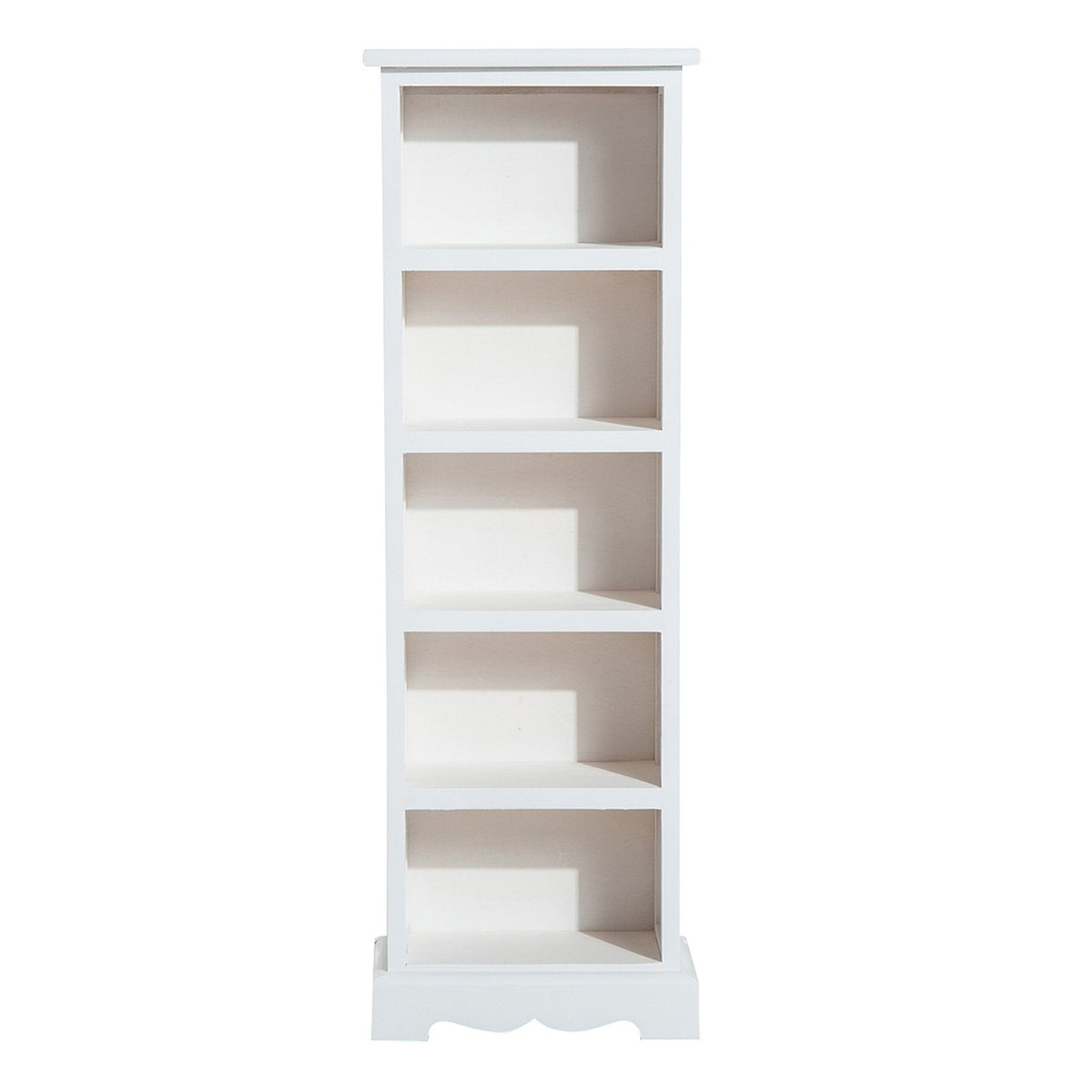 easycomfort easycomfort mobiletto libreria 5 ripiani in legno bianco 30x17x90cm ean 8054144133041
