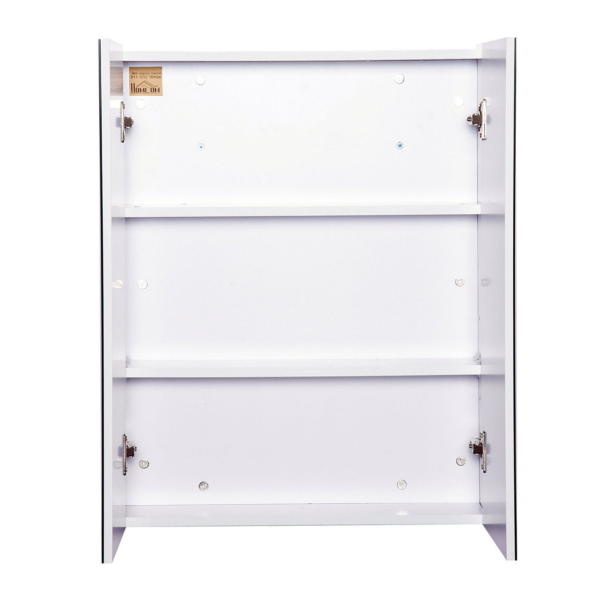 easycomfort easycomfort mobiletto pensile da bagno con 2 ante e specchiera in mdf bianco 60 x 75 x 15cm ean 8054144132488