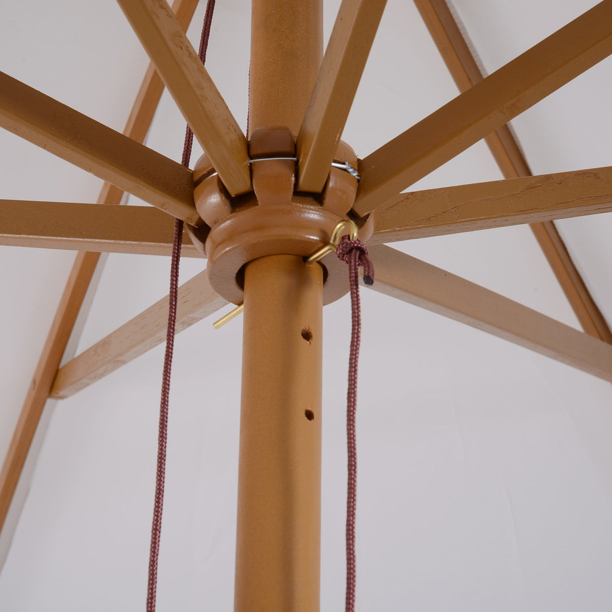 easycomfort easycomfort ombrellone da giardino diametro 3m in legno bianco ean 8054111842808