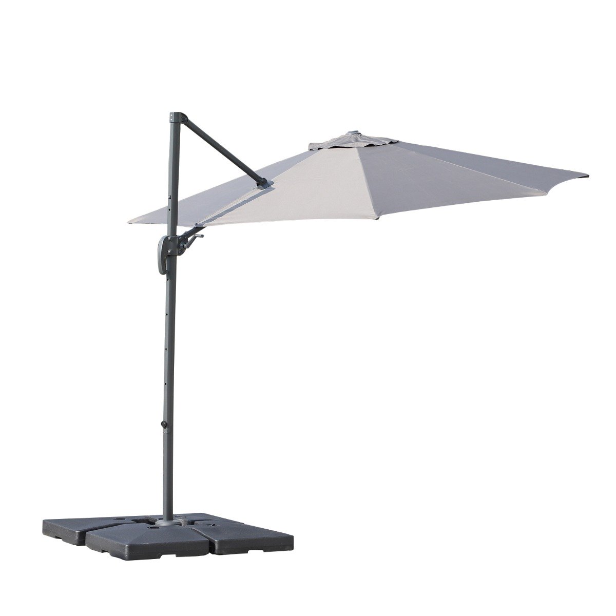 easycomfort easycomfort ombrellone parasole decentrato angolazione regolabile girevole a 360 da giardino 294x248cm ean 8055776911632