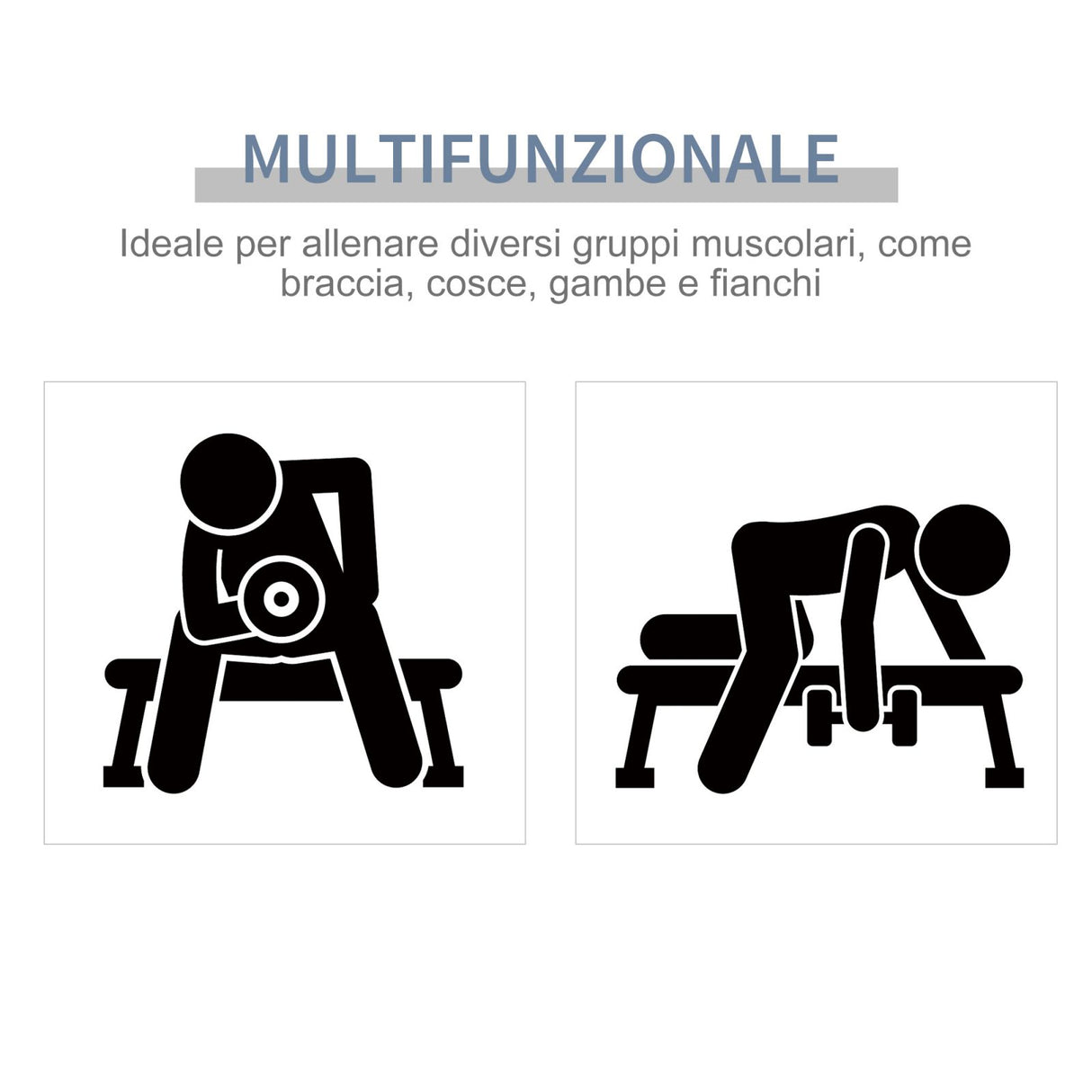 easycomfort easycomfort panca multifunzione per addominali in acciaio livelli di inclinazione regolabili nero