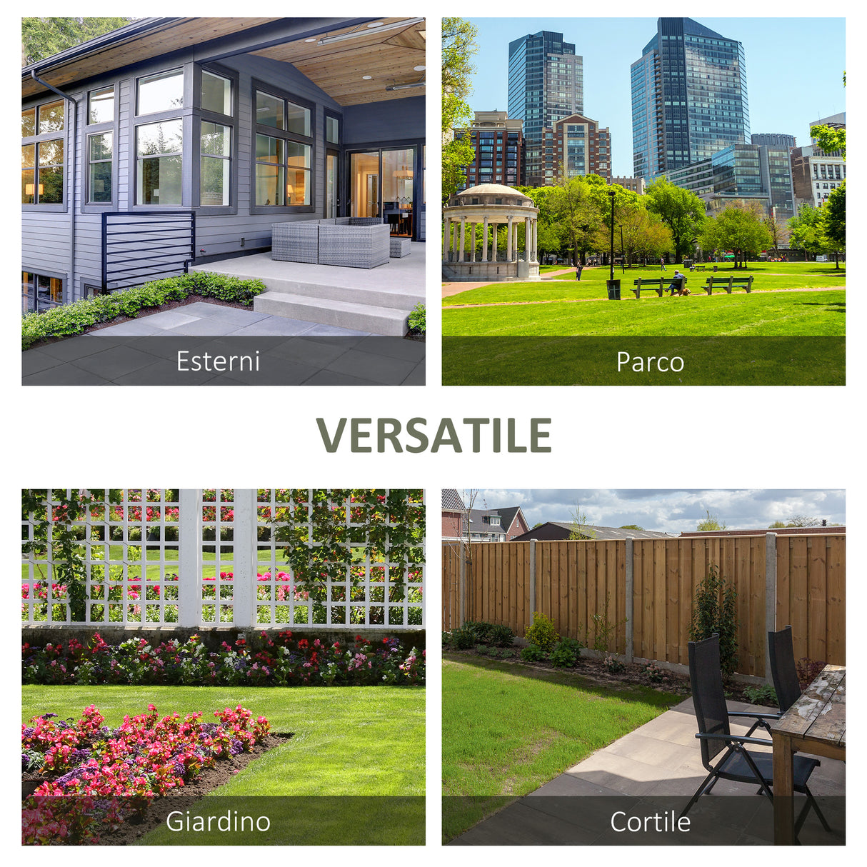 easycomfort easycomfort panchina da giardino a 2 posti in metallo e legno schienale decorato e braccioli 127x52x88cm nero