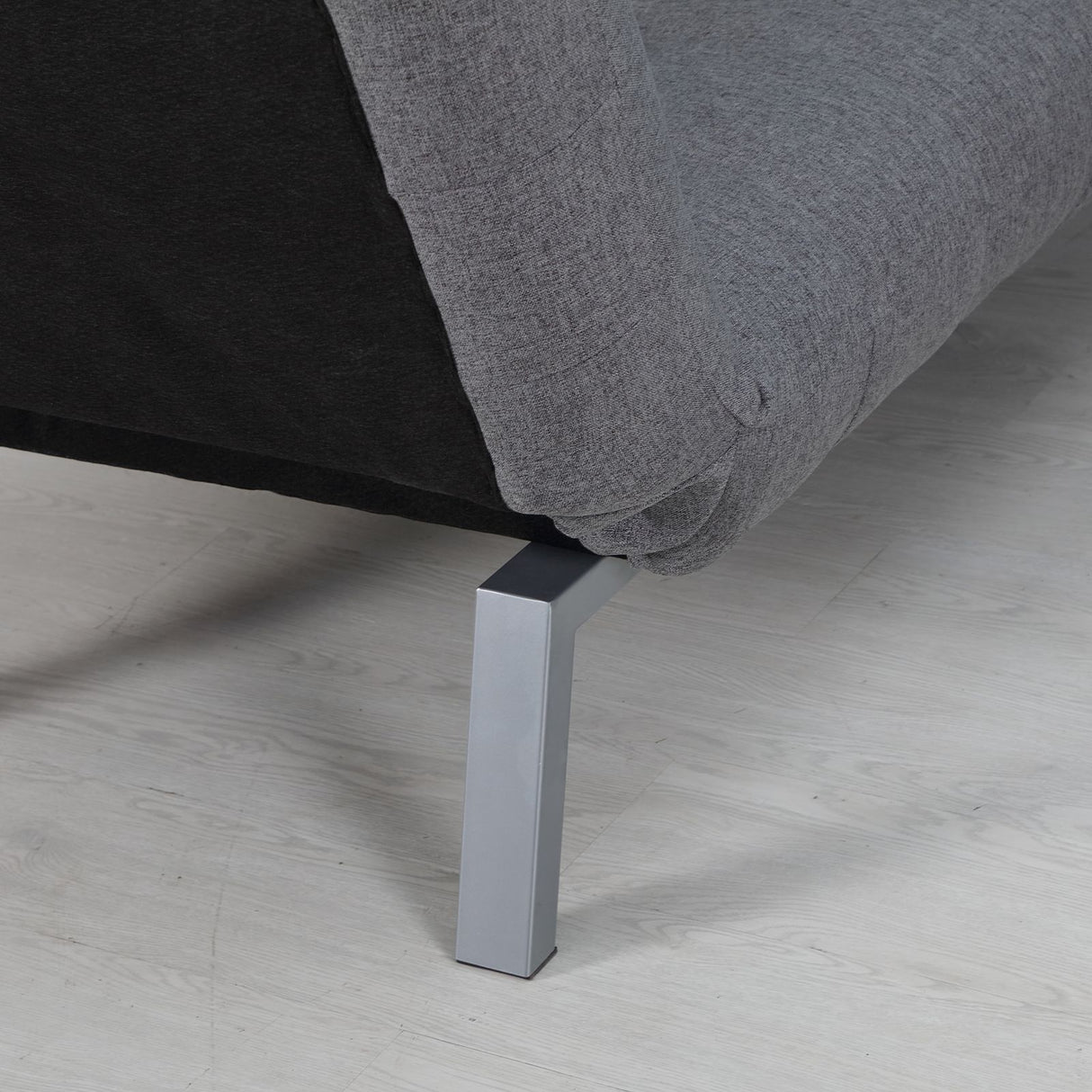 easycomfort easycomfort poltrona chaise longue letto 2 in 1 in tessuto di lino grigio 80x153x84cm ean 8055776910741