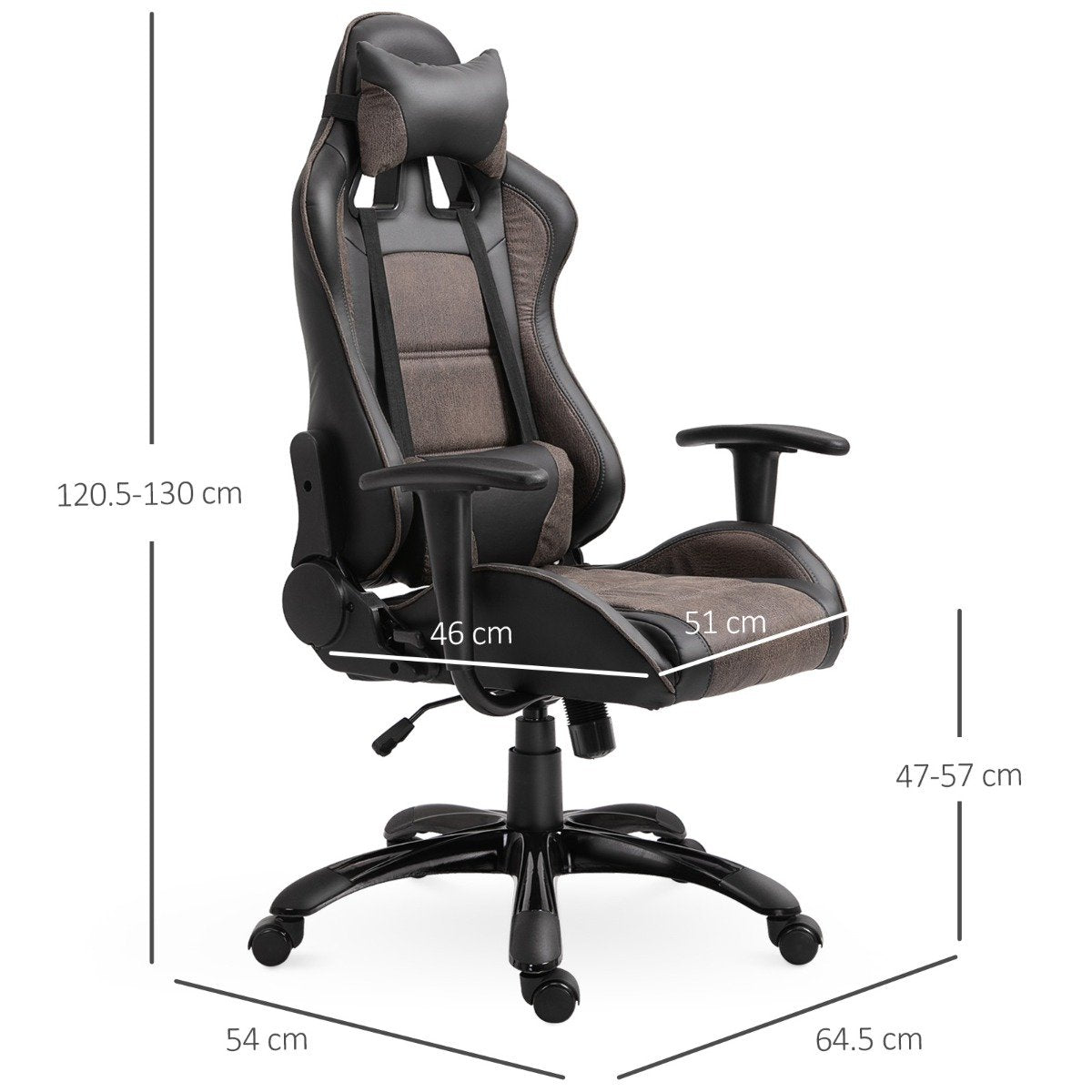 easycomfort easycomfort poltrona da gaming e ufficio con schienale alto ergonomico marrone e nero ean 8054144135403