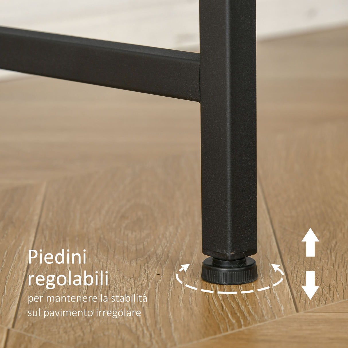 easycomfort easycomfort scrivania angolare in stile industriale per camera e ufficio 165x110x95cm marrone rustico