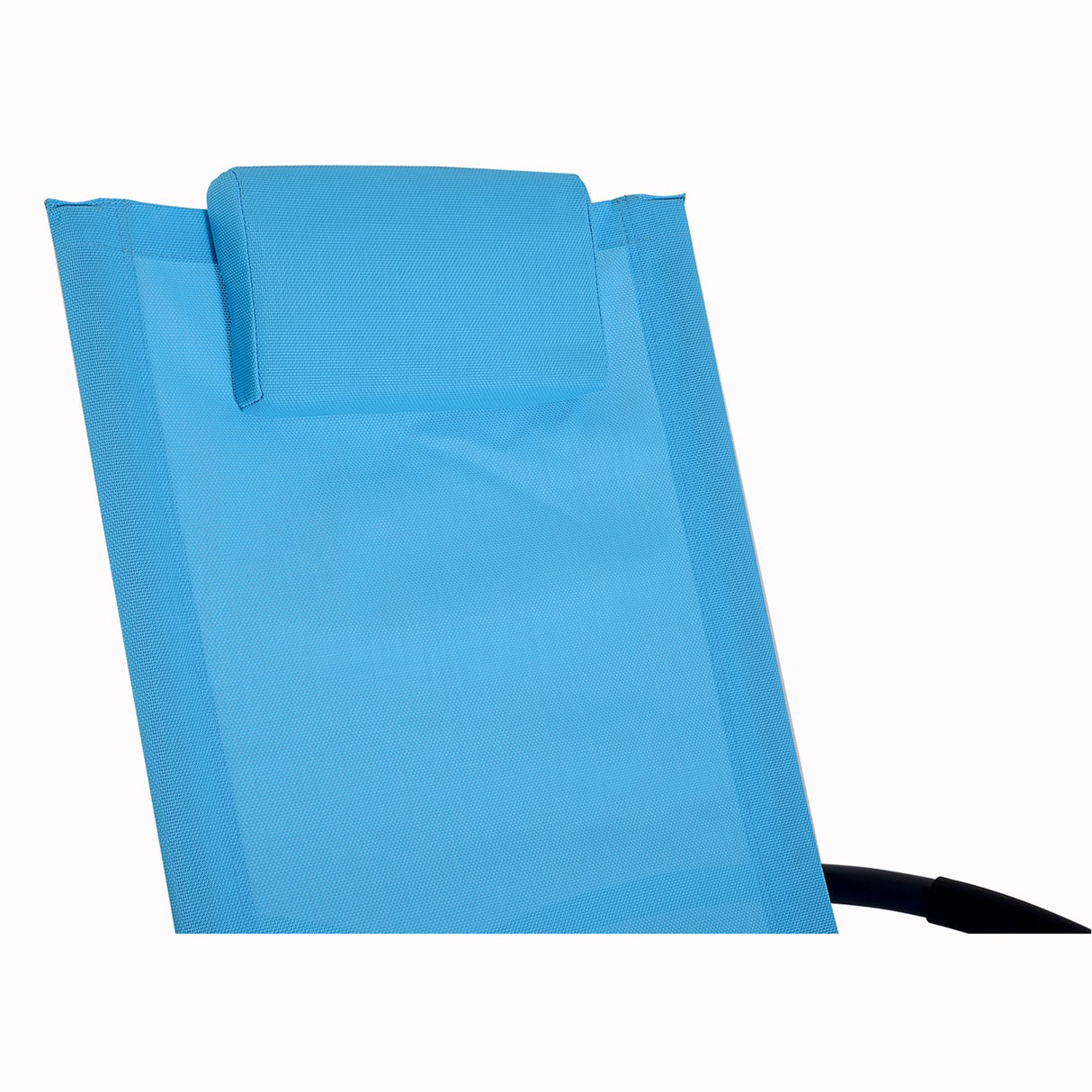 easycomfort easycomfort sedia a dondolo moderna in textilene blu 154x80x84cm ean 8054144138282