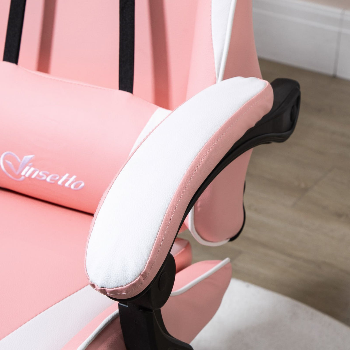 easycomfort easycomfort sedia da gaming ergonomica con altezza regolabile e reclinabile rosa