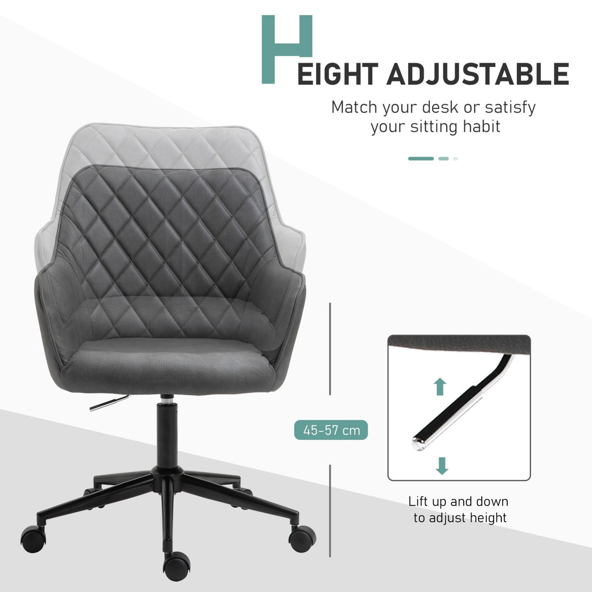 easycomfort easycomfort sedia da ufficio poltrona girevole in similpelle altezza regolabile ean 8055776910062