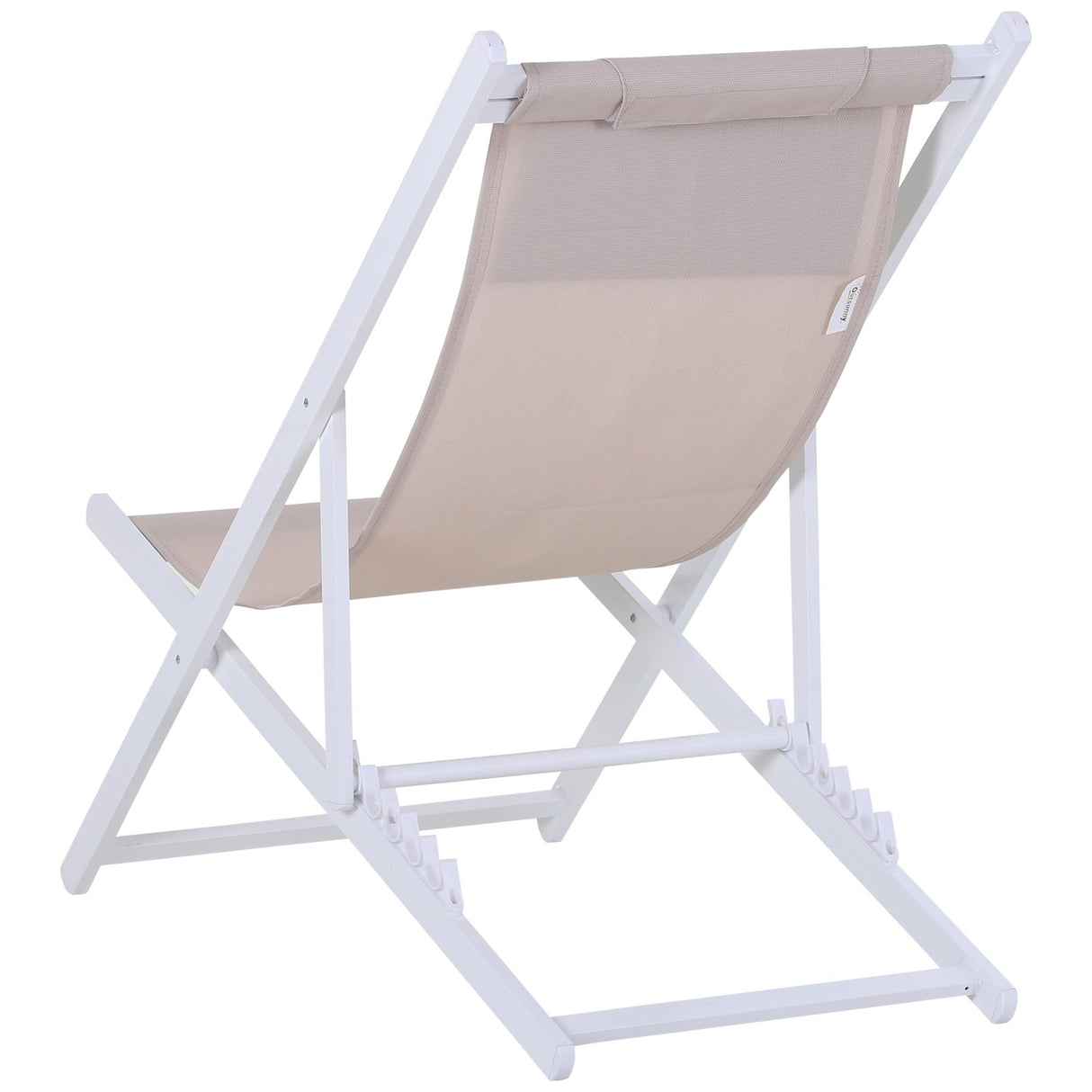 easycomfort easycomfort set 2 sedie sdraio pieghevoli in alluminio e texilene bianco ean 8054144130774