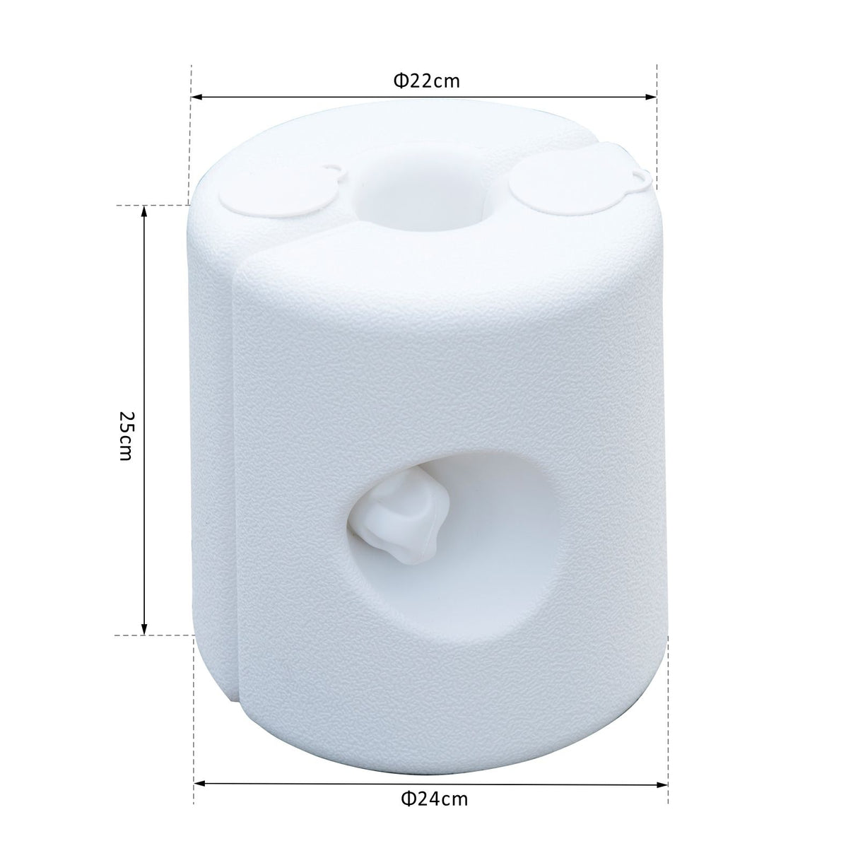 easycomfort easycomfort set 4 pezzi pesi per gazebo riempibili con acqua o sabbia bianco ean 8054111849999