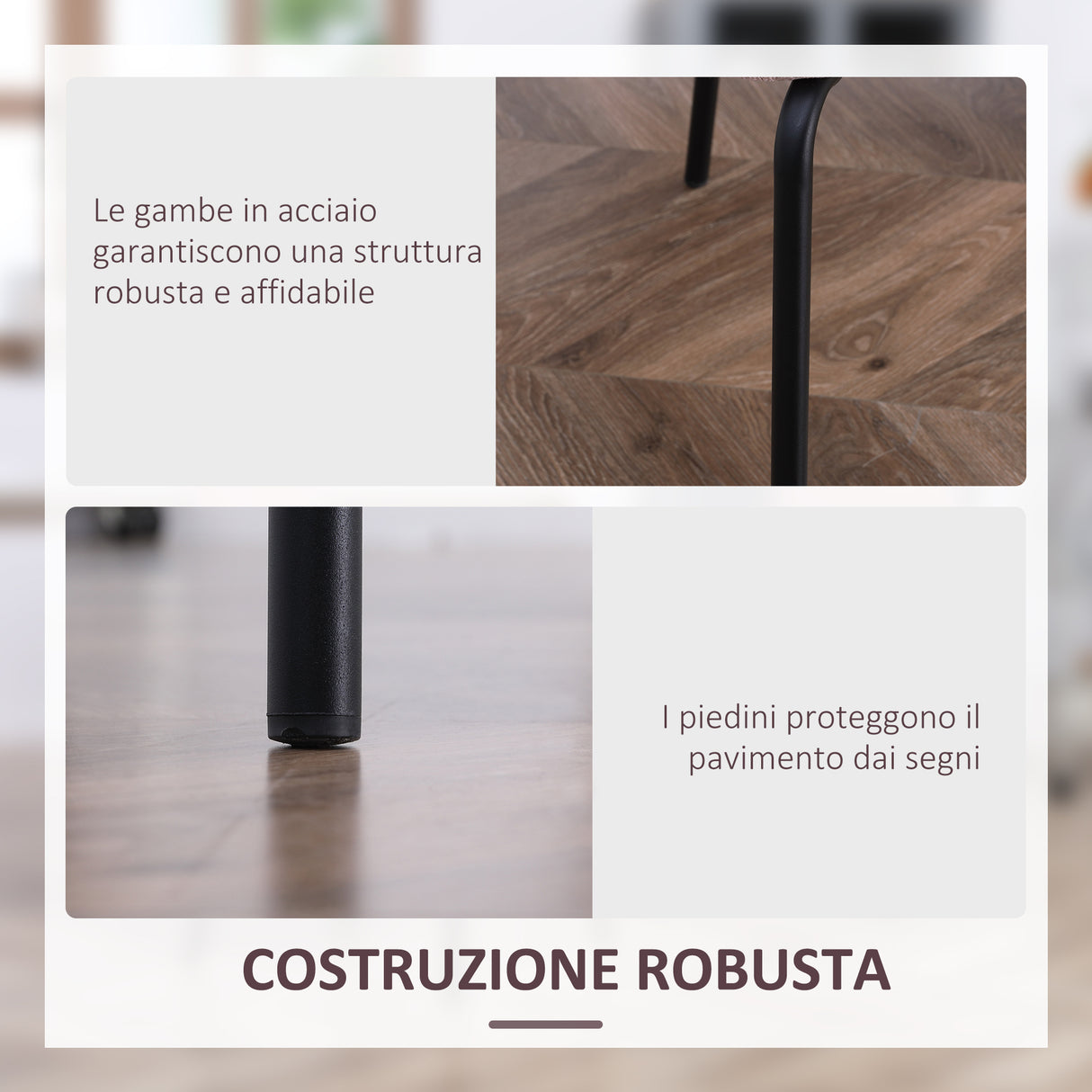 easycomfort easycomfort set di 2 sedie da pranzo in tessuto imbottite e impilabili con gambe in acciaio rosa