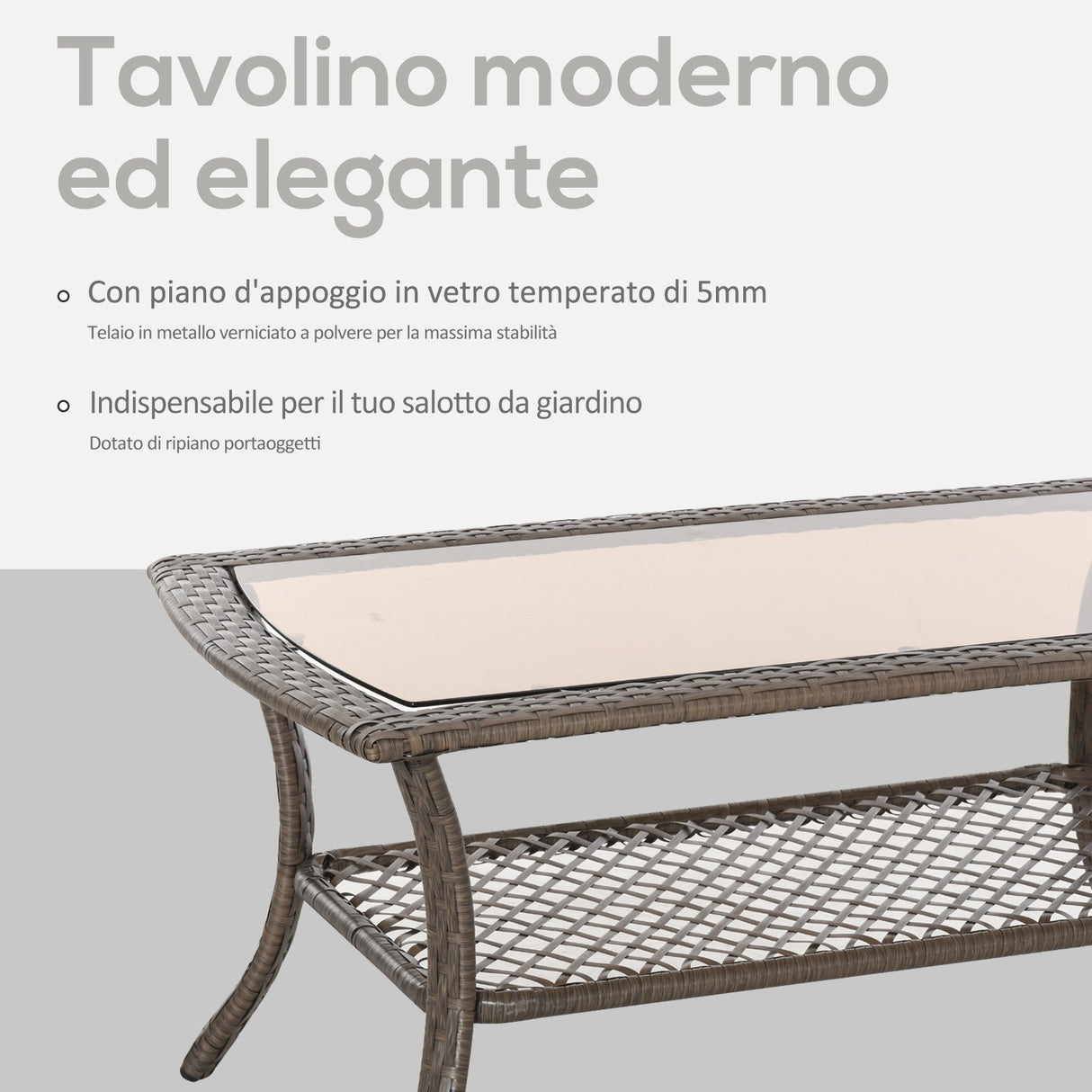easycomfort easycomfort set mobili da giardino in pe rattan marrone set tavolino sedie e divano da esterno 4pz con cuscini imbottiti cachi ean 8055776916255