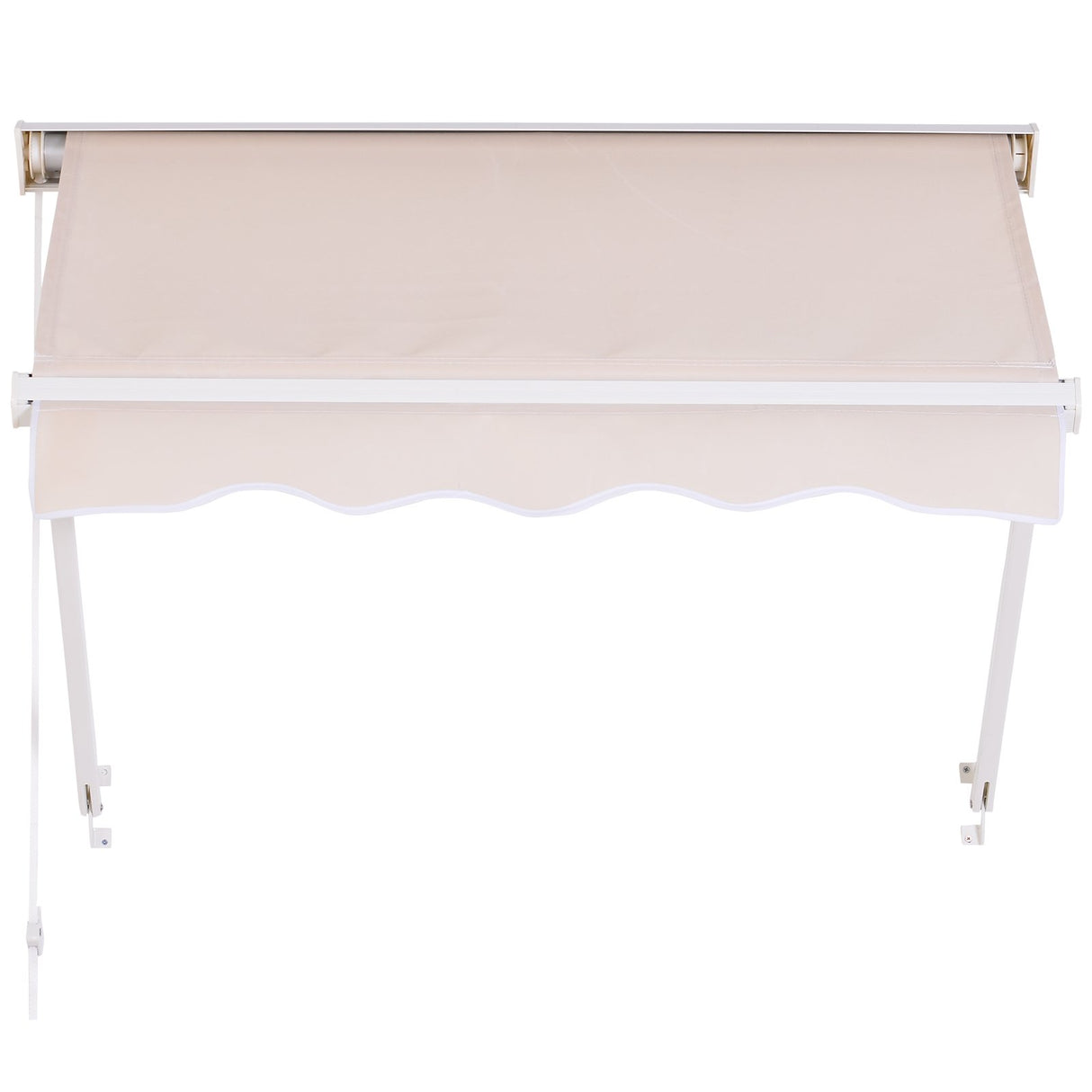 easycomfort easycomfort tenda da sole avvolgibile a caduta a parete per esterno in alluminio beige 70 x 120cm ean 8054144138053