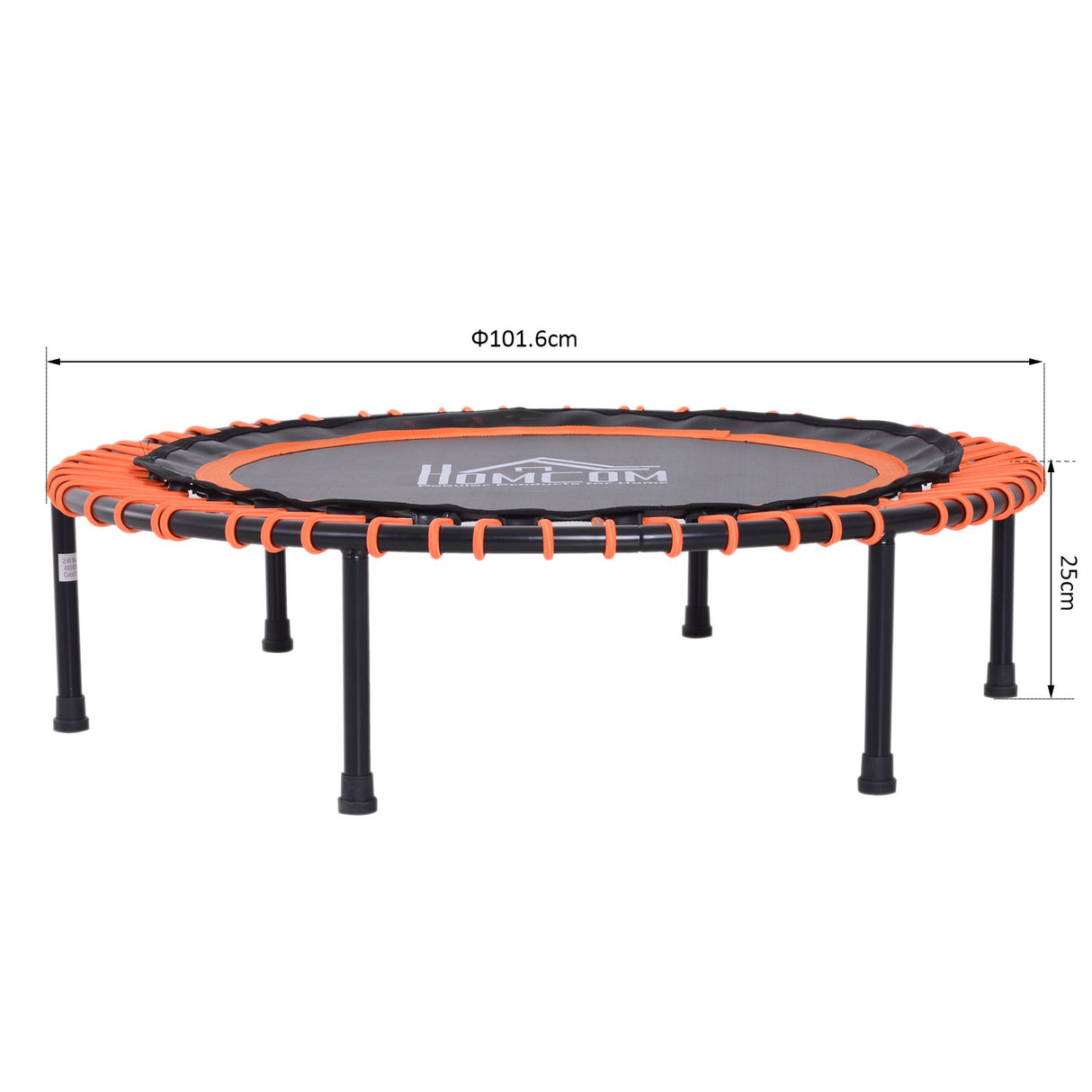 easycomfort easycomfort trampolino elastico fitness per interno e esterno nero e arancione 101 6 x 25 cm ean 8054111843713