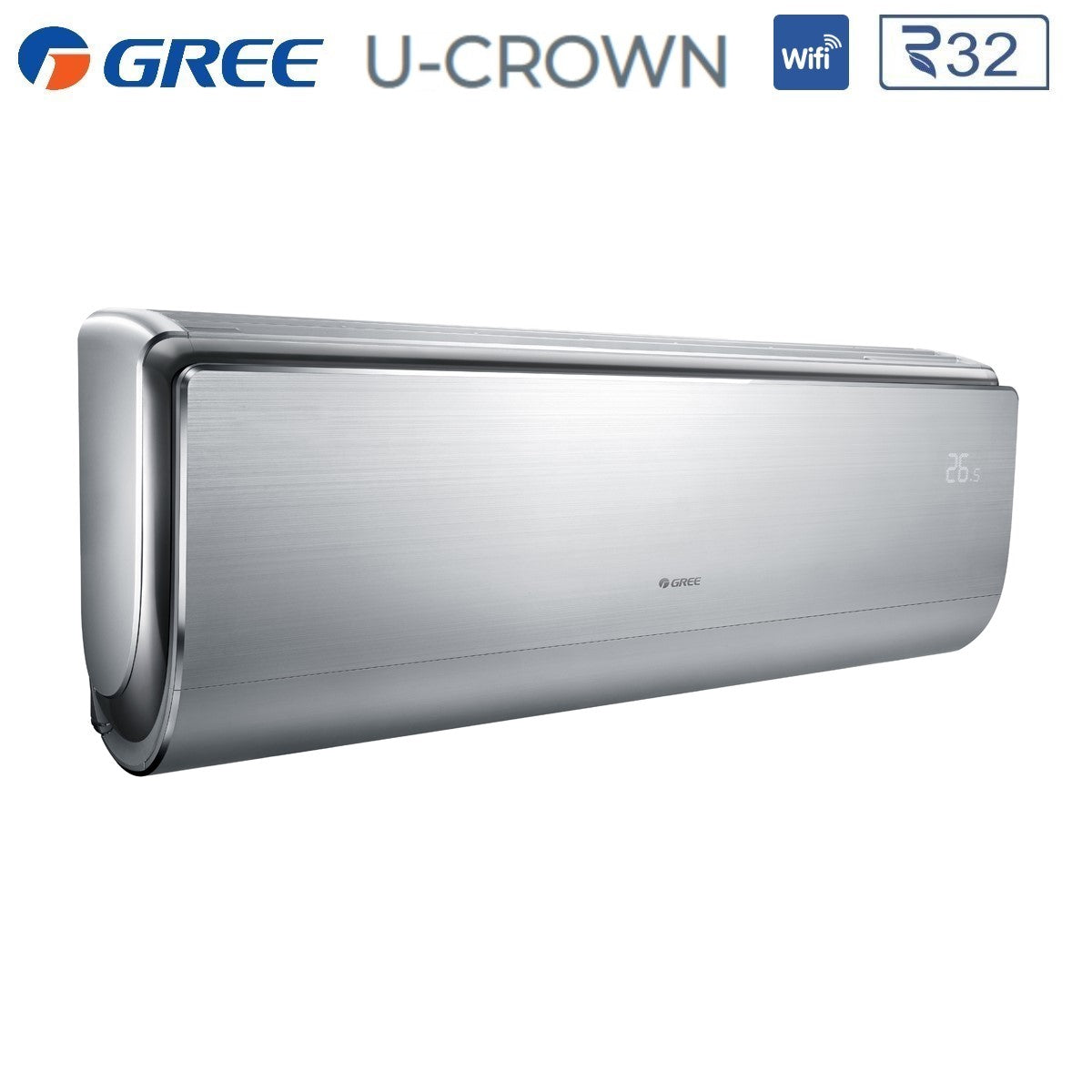 gree climatizzatore condizionatore gree trial split inverter serie u crown 999 con gwhd24nk6oo r 32 wi fi integrato 900090009000