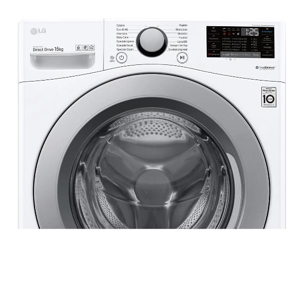 lg lavatrice a carica frontale lg ai dd f1p1cn4wc 15 kg classe e a99xl70xp77 1100 giri capacita xl turbowash wi fi ean 8806098648450