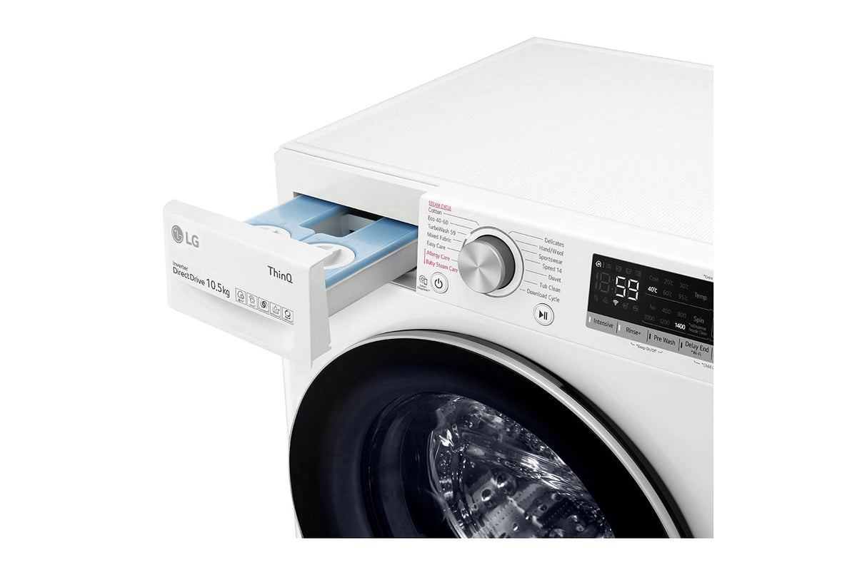 lg lg lavatrice smart ai dd turbowash 9 kg classe energetica b autodose lavaggio a vapore f4wv509s1ea ean 8806091372628