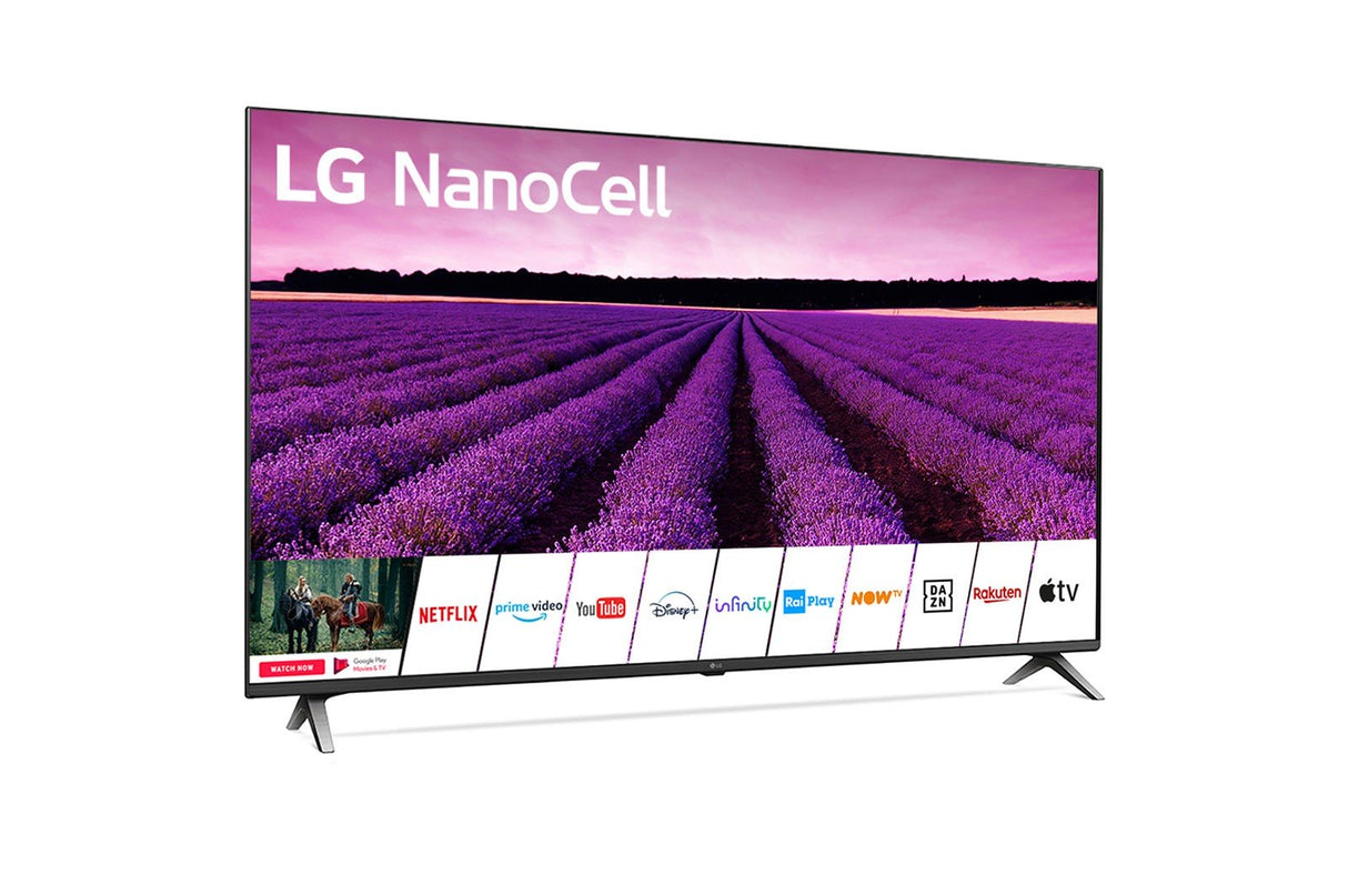 lg televisore lg tv 49 led nanocell al 4k cinema hdr smart dts virtual google assistant e alexa 49sm8050 ean 8806098699384