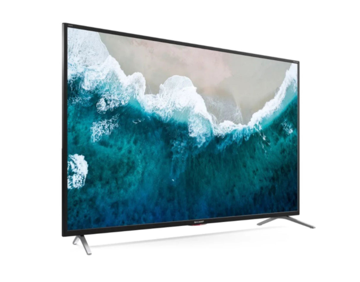 sharp televisore tv sharp 50 led 4k uhd android smart netflix youtube nero 50bl5e ean 4974019141497