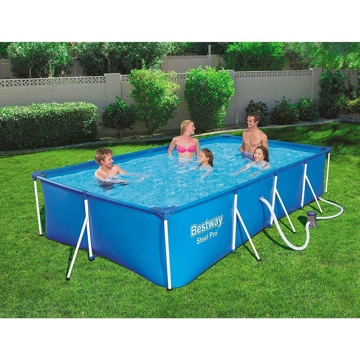 bestway piscina fuori terra bestway 56424 steel pro 400x211x81h pompa filtrante 5 700 litri